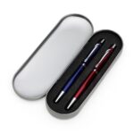 ESTOJO P/ 2 CANETAS - CINZA