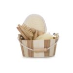 KIT BANHO ECOLÓGICO C/ 5 PÇS - MARROM - MARROM