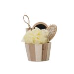 KIT BANHO ECOLÓGICO C/ 3 PÇS - MARROM - MARROM