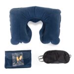 KIT TRAVESSEIRO INFLAV TAPA OLHO E PROT AURICULAR - AZUL - AZUL