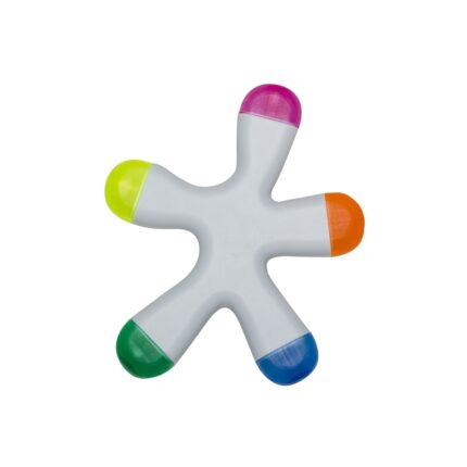 MARCA TEXTO SPLASH C/ 5 CORES - BRANCO