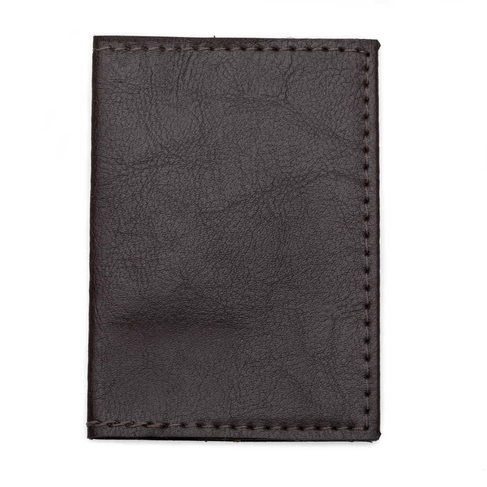 PORTA CARTÃO DE COURO SINTETICO - MARROM PORTA CARTÃO DE COURO SINTETICO - MARROM
