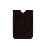 PORTA CARTÃO DE COURO SINTETICO - MARROM