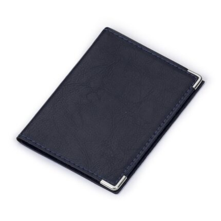 PORTA DOCUMENTO EM COURO SINTÉTICO - AZUL - AZUL