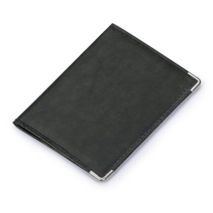 PORTA DOCUMENTO EM COURO SINTÉTICO - PRETO - PRETO