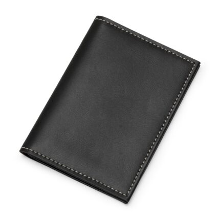 PORTA DOCUMENTO DE COURO SINTETICO - PRETO