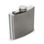 PORTA WHISKY INOX 6 OZ - CINZA