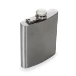 PORTA WHISKY INOX 7 OZ - CINZA