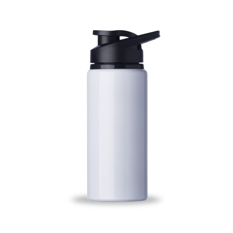 SQUEEZE ALUMINIO BRILHANTE 600ML - BRANCO