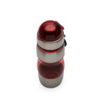 SQUEEZE PLASTICO C/ METAL 450ML BICO E ALÇA - VERMELHO