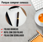 Bloco de Anotações Furado com Serrilhado 200 Folhas - Imagem 5