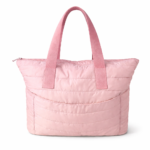 Bolsa Puffer Impéria com Bolsos Externos - Rosa