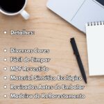 Kit Porta Canetas e Clips - Preto - Imagem 4